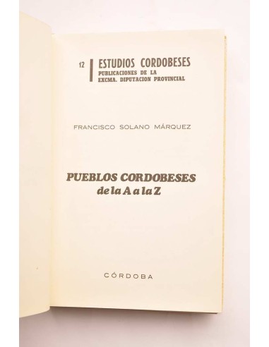 Pueblos cordobeses de la a a la z