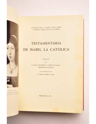 Testamentaria de Isabel La Católica
