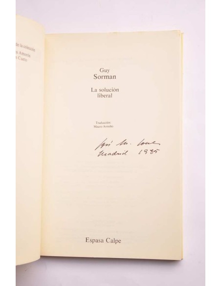 La solución liberal