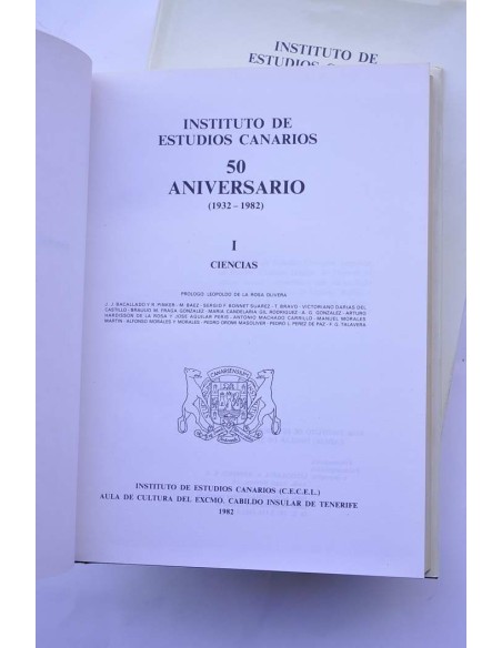 Insitituo de Estudios Canarios. 50 aniversario 1932 - 1982