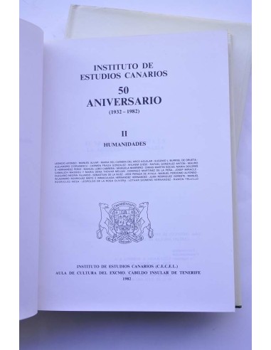 Insitituo de Estudios Canarios. 50 aniversario...