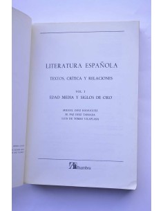 Literatura española. Textos, crítica y relaciones. Vol.... 2