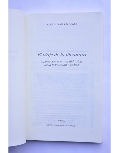 El viaje de la literatura. Aportaciones a una...