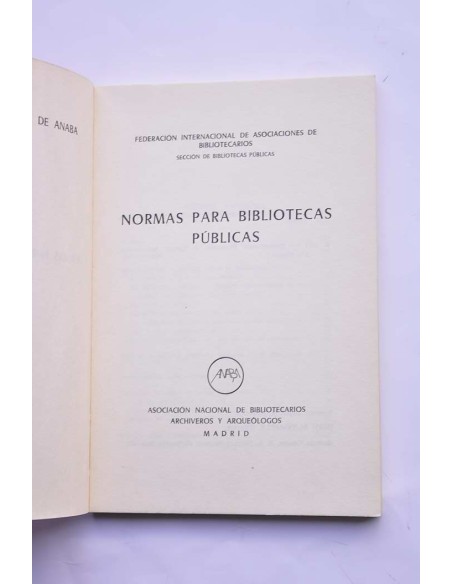 Normas para bibliotecas públicas