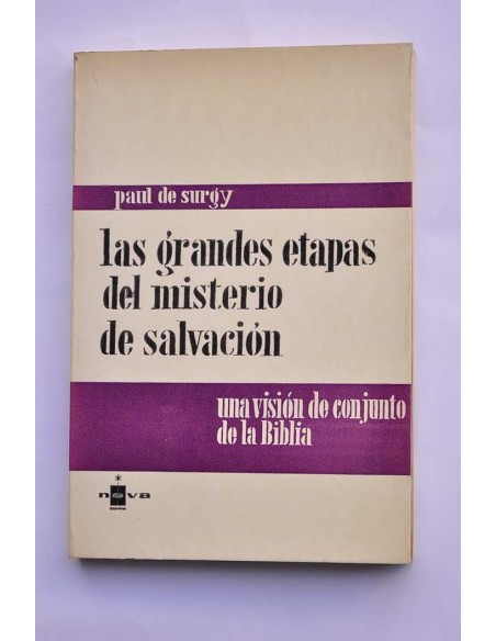 Las grandes etapas del misterio de la salvación