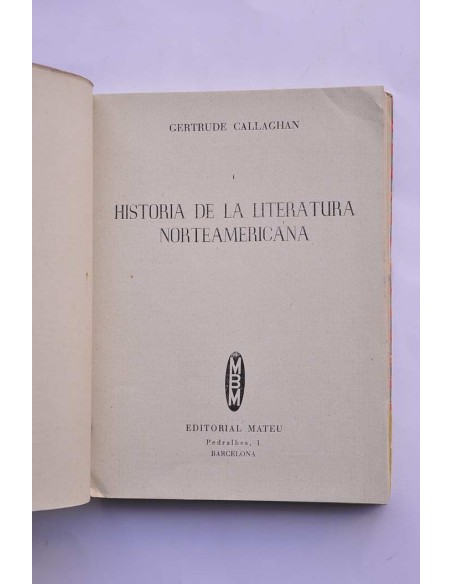 Historia de literatura americana