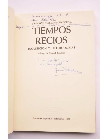 Tiempos recios. Inquisición y heterodoxias