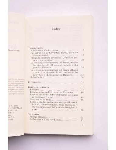 Miguel de Cervantes. Entremeses