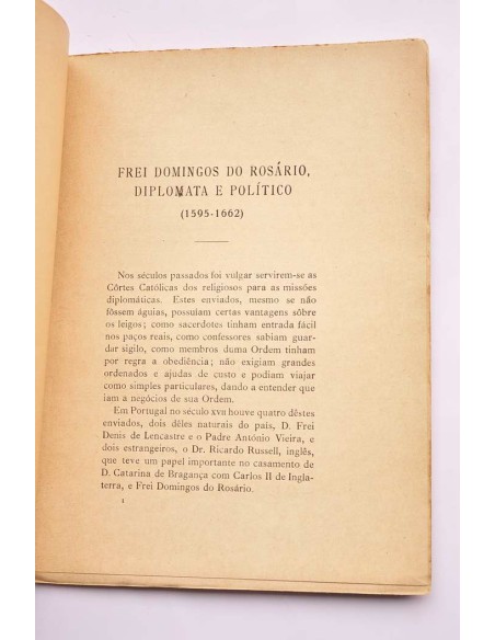 Frei Domingos do Rosário, diplomata e político (1595 - 1662)