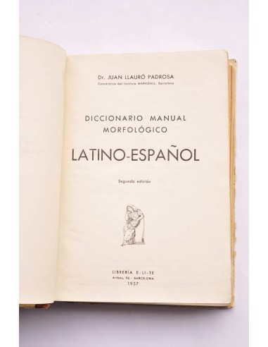 Diccionario manual morfológico Latino-Español