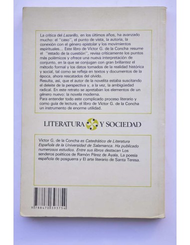 Nueva lectura del Lazarillo. El deleite de la...
