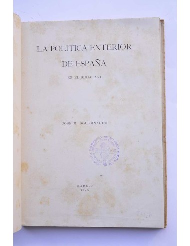 La política exterior de España en el siglo XVI