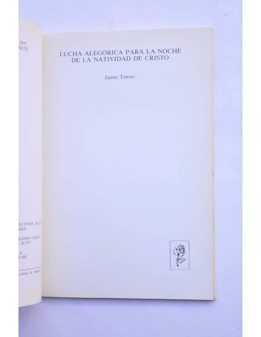 Lucha alegórica para la noche de la Natividad...
