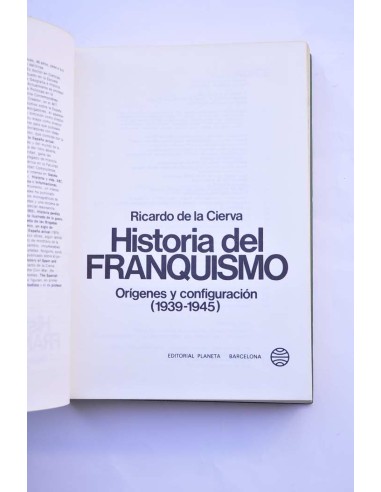 Historia del franquismo. Orígenes y...