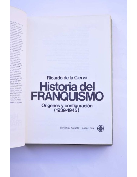 Historia del franquismo. Orígenes y configuración (1939 - 1945)