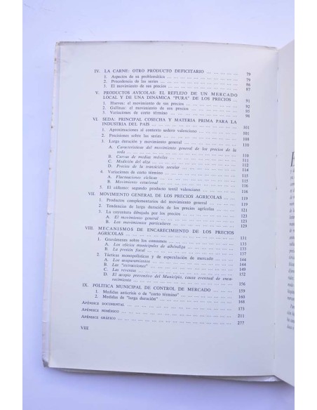 Fluctuaciones de precios y abastecimiento en la Valencia del siglo XVIII
