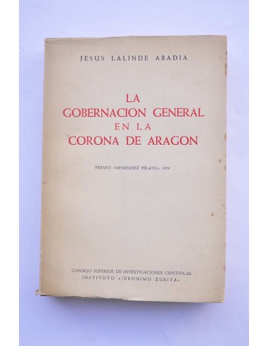 La Gobernación General en la Corona de Aragón