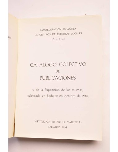 Catálogo colectivo de publicaciones y de la...