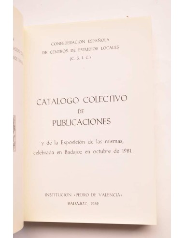 Catálogo colectivo de publicaciones y de la...