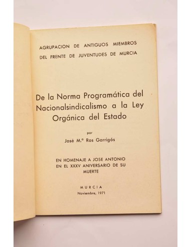 De la norma programática del...