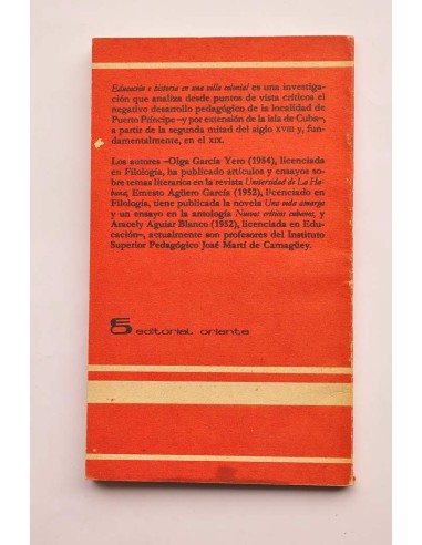 Educación e historia en una villa colonial