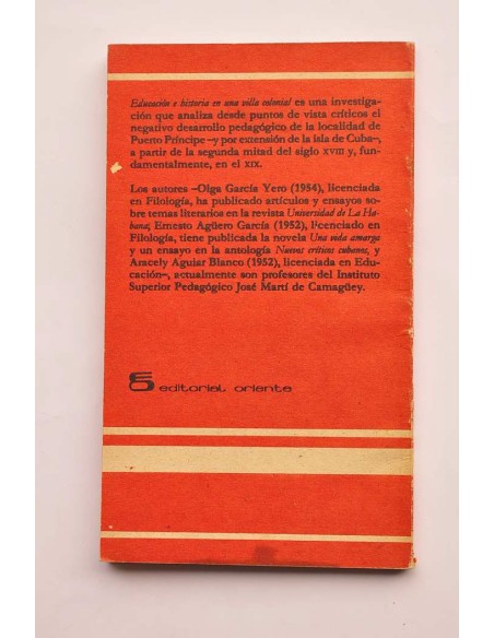 Educación e historia en una villa colonial