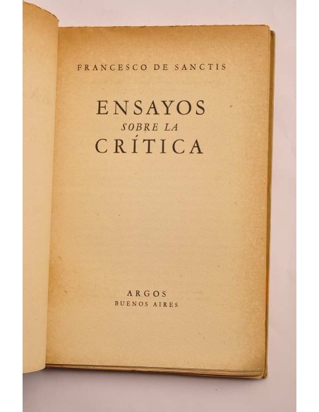 Ensayos sobre la crítica