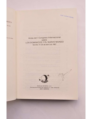 Los Dominicos y el Nuevo Mundo. Actas del I...