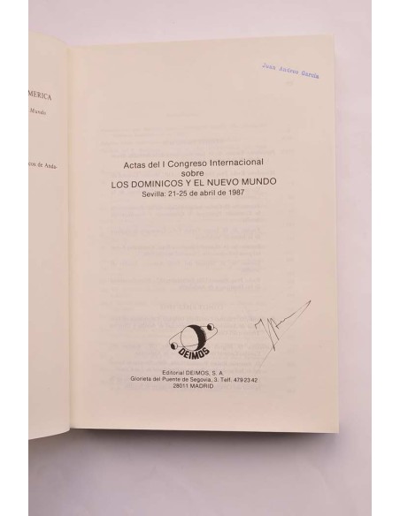 Los Dominicos y el Nuevo Mundo. Actas del I Congreso Internacional