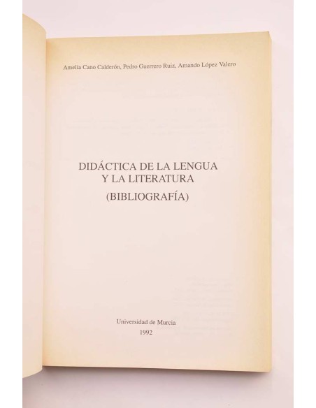 Didáctica de la lengua y la literatura (Bibliografía)