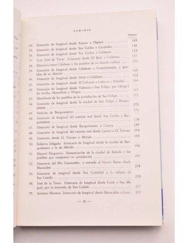 Relaciones topográficas de Venezuela 1815 - 1819