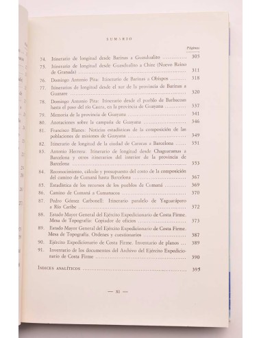 Relaciones topográficas de Venezuela 1815 - 1819