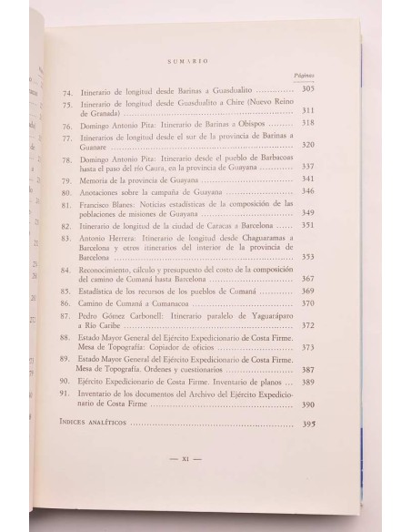 Relaciones topográficas de Venezuela 1815 - 1819