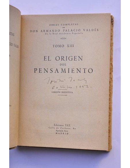 El origen del pensamiento