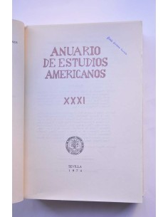 Anuario de Estudios Americanos. XXXI - 1974 2