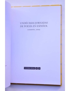 Undécimas jornadas de poesía en español, Logroño 2009 2
