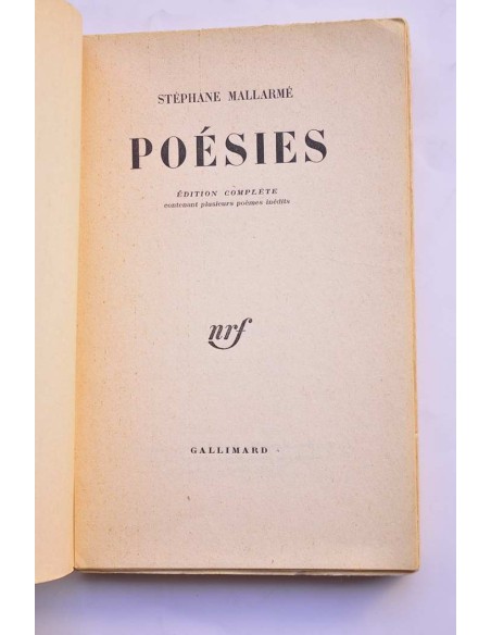 Stéphane Mallarmé. Poésies