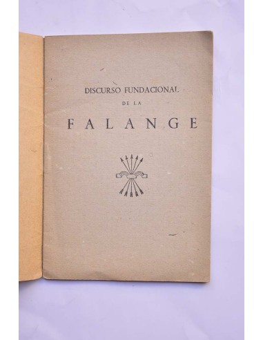 Discurso fundacional de la Falange