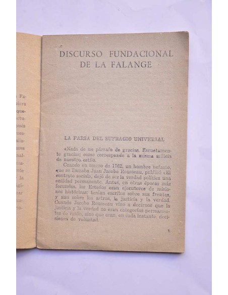 Discurso fundacional de la Falange