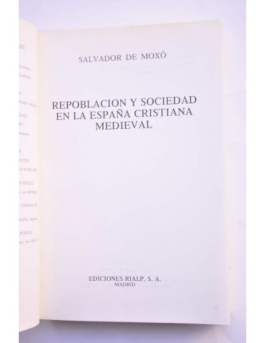 Repoblación y sociedad en la España cristiana...