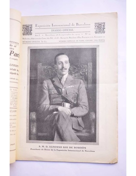 Exposición Internacional de Barcelona : diario oficial.-- Año I.--Nº 29, 1929