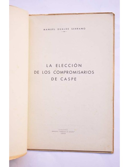 La elección de los compromisarios de Caspe