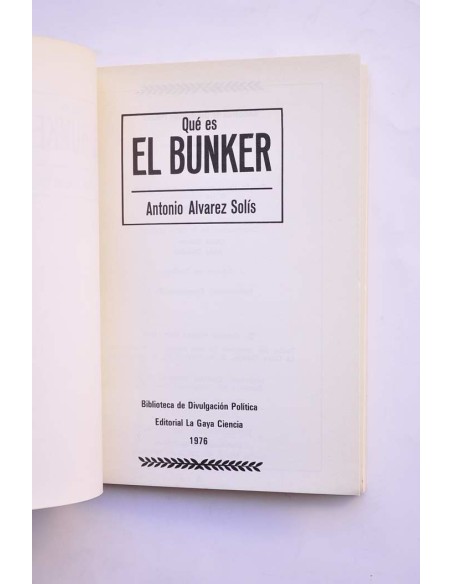 Qué es el bunker