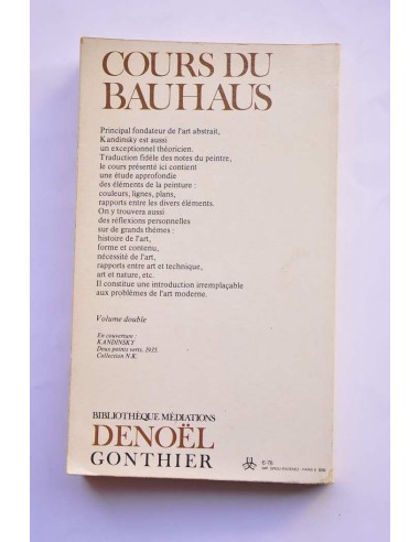 Cours du Bauhaus. Introduction à l'art moderne