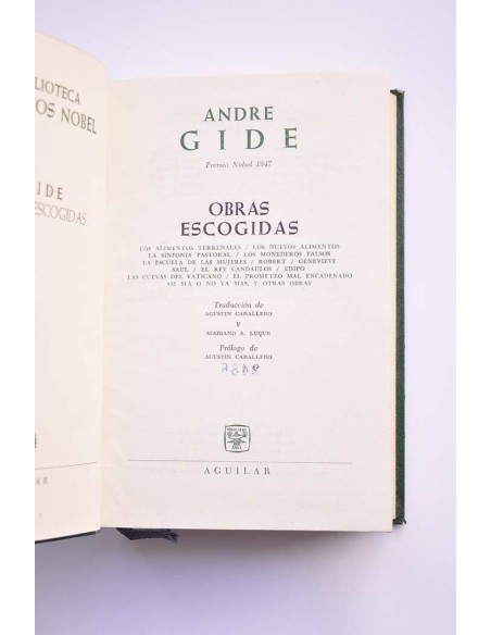 Andre Gide. Obras escogidas