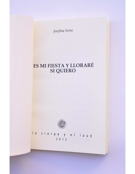 En mi fiesta lloraré si quiero