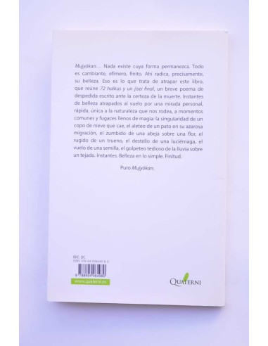 Mujyokan. 72 haikus y un jisei