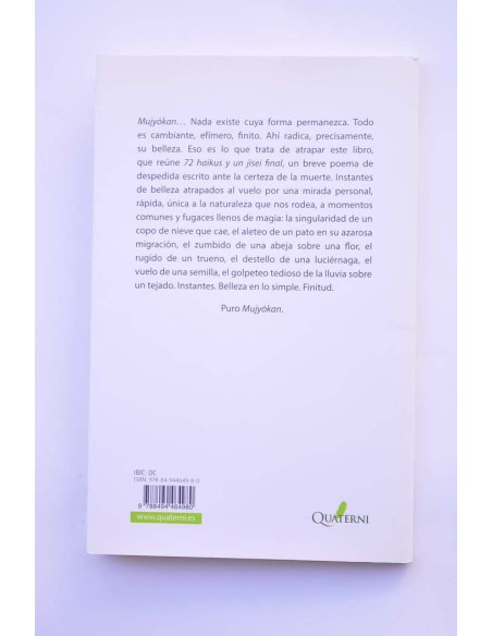 Mujyokan. 72 haikus y un jisei