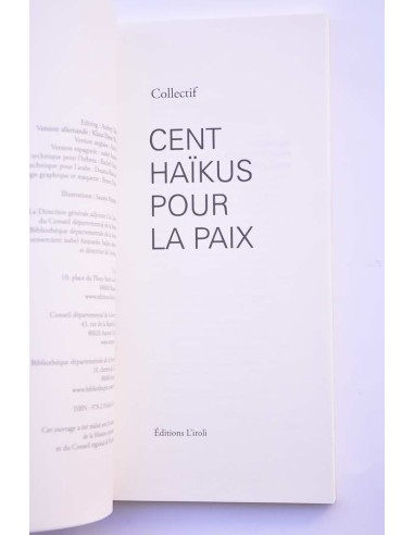 Cent Haïkus pour la paix