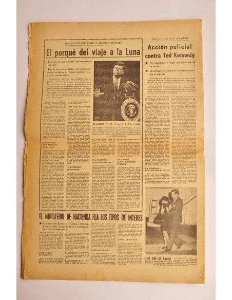 Madrid. Diario de la noche. Año XXXi, martes, 22 julio 1969